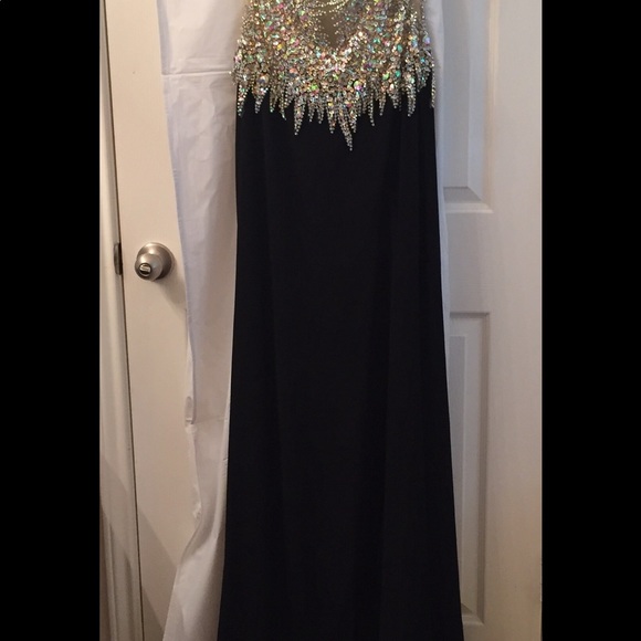 ‼️Close Out‼️ Black/Nude, With bead art like ice crystals - Picture 5 of 8